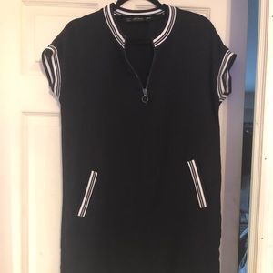 ZARA dark navy dress